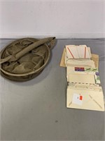 WWII Era Envelopes & Military Water Bag