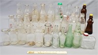 Collection of Mostly Milk Bottles