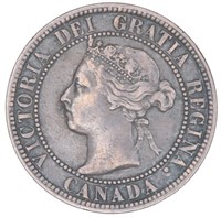 1893 Canada 1 Cent Coin
