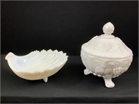 Westmoreland Shell Dish and Footed Candy Dish