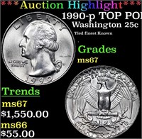 ***Auction Highlight*** 1990-p Washington Quarter