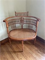 Victorian Cane Spindle Dressing Chair
