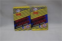 1990 BASEBALL LEGENDS TRADING CARDS 2 PACK