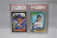 2 GRADED BASEBALL CARDS