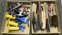 Dasco Cold Chisels, Assorted Clamps, Wire Brushes