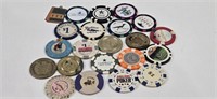 Large Lot of Casino Tokens