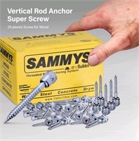 Lot Of 3 Sammys 8009925-25 Vertical Rod