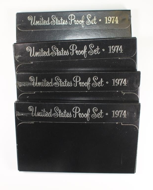 (4) 1974 UNITED STATES PROOF SETS