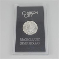 1882-CC Uncirculated 90% Silver Morgan Dollar.