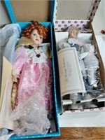 2  porcelain dolls