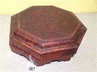 orental Style Trunk Wooden Box w/ Lid