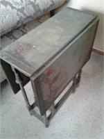 Vintage Folding Green Hand Painted Table