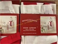 2ct.Wondershop kids Snowman aprons