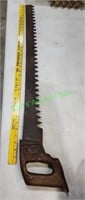 Antique Ice Saw by Warranted Superior, Blade is