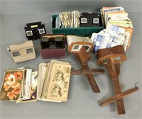 2 stereopticon viewers w/ cards & group of