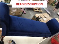 Ottoman Bench  Blue Velvet 26x60x16