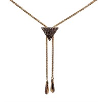 3/4 Carat Designer Diamond Lariat Necklace