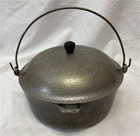 Vintage Hammered Aluminum Pot