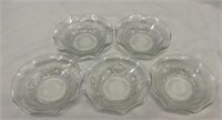 Estate Lot of 5 Small Glass Bowls