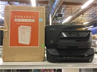 Nib embassy elite paper shredder and hp officejet