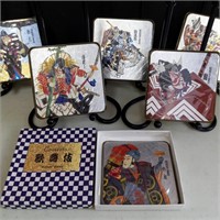 Kabuki Drama Coasters Boxed Set of 6 F