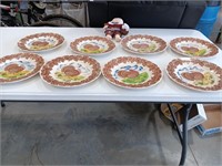 Marutaware turkey plate 8- 10.5 inch