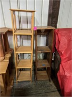 (2) Wood Book Stands