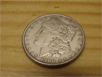 1900- 90% Silver Morgan dollar US coin.