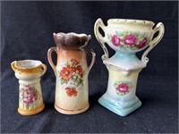 Small hand painted vases