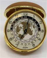 Rare Liden World Travel Alarm Clock with Papers
