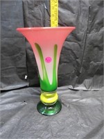 Vintage Blown Art Glass Vase 11&1/4" x 6&1/2"