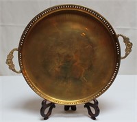 Brass Double Handled Tray