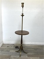 Mid century modern brass floor table lamp