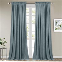 NEW $56 Velvet Room Darkening Curtains