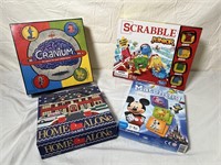 Lot of 4 Kids Board Games Scrabble Cranium