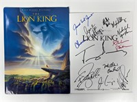 Autograph COA Lion King Media Press