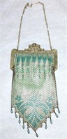 Mandalian Mfg mesh purse, 8 1/2"