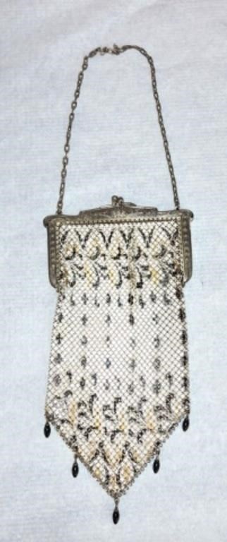 Mandalian Mfg mesh purse, 8"