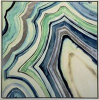 AGATE WITH SILVER "ACCENT 2" DECORATOR ART