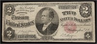 1891 2 $ SILVER CERTIFICATE F