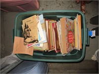 tote with assorted Childrens books