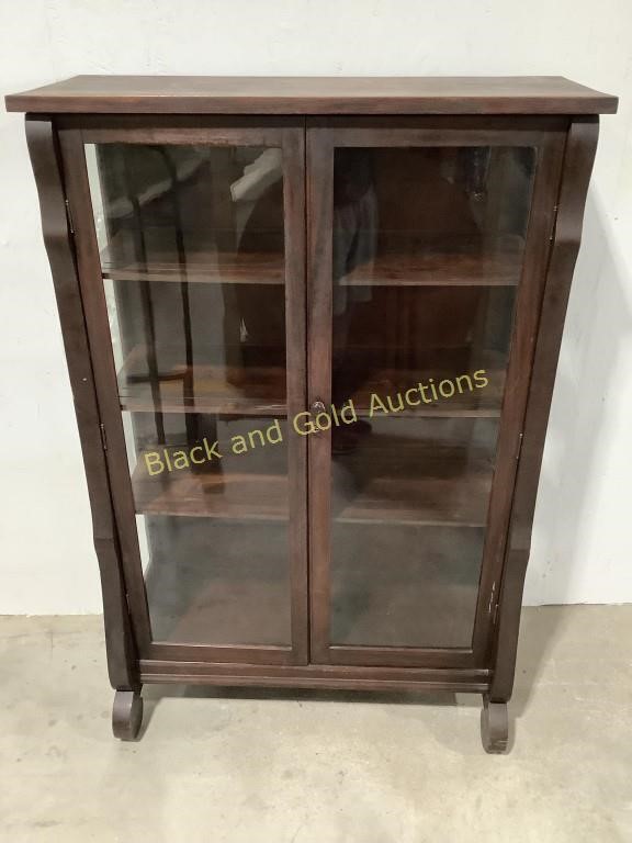 Antique Walnut Ellis,Joyce&Hildreth China Cabinet