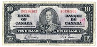 1937 Canada $10 Bank Note