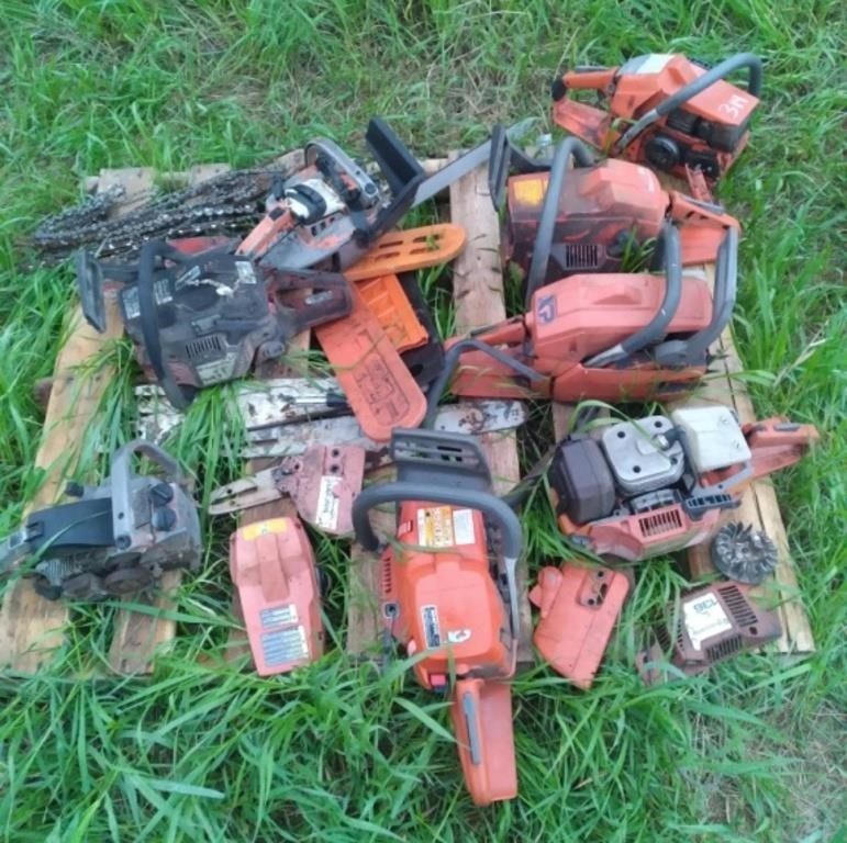 PALLET OF CHAINSAWS