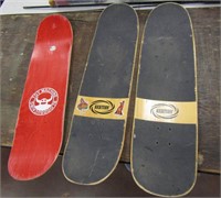 3 Skateboard Decks