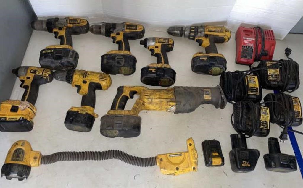 DeWalt 18V,20V & 12V Hand Tools/ Milwaukee Charger