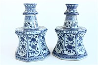 Pair of Chinese Blue and White Porcelain