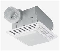 $55  Broan 2.5-Sone 50-CFM White Lighted Bath Fan