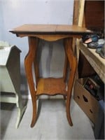 antique wooden table .