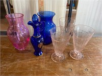 Vases & Depression Glass